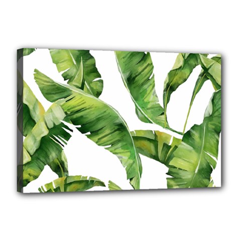 Sheets Tropical Plant Palm Summer Exotic Canvas 18  X 12  (stretched) by artworkshop