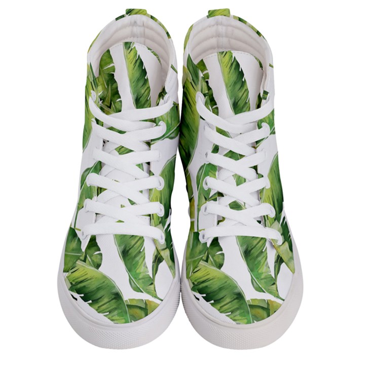 Sheets Tropical Plant Palm Summer Exotic Men s Hi-Top Skate Sneakers