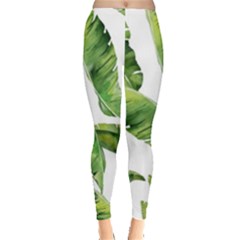 Sheets Tropical Plant Palm Summer Exotic Leggings  by artworkshop