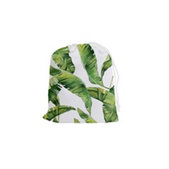 Sheets Tropical Plant Palm Summer Exotic Drawstring Pouch (small) by artworkshop