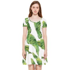 Sheets Tropical Plant Palm Summer Exotic Inside Out Cap Sleeve Dress by artworkshop