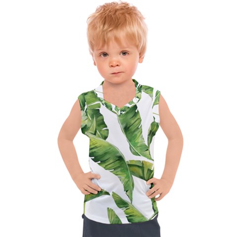 Sheets Tropical Plant Palm Summer Exotic Kids  Sport Tank Top by artworkshop