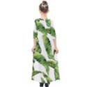 Sheets Tropical Plant Palm Summer Exotic Kids  Quarter Sleeve Maxi Dress View2