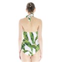 Sheets Tropical Plant Palm Summer Exotic Halter Swimsuit View2