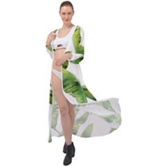 Sheets Tropical Plant Palm Summer Exotic Maxi Chiffon Beach Wrap