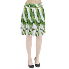 Sheets Tropical Plant Palm Summer Exotic Pleated Skirt by artworkshop