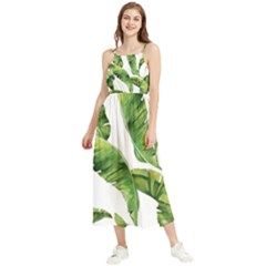 Sheets Tropical Plant Palm Summer Exotic Boho Sleeveless Summer Dress by artworkshop