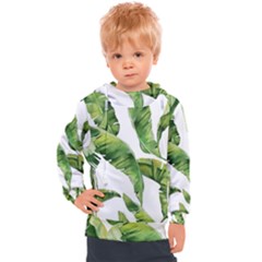 Sheets Tropical Plant Palm Summer Exotic Kids  Hooded Pullover by artworkshop