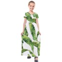 Sheets Tropical Plant Palm Summer Exotic Kids  Short Sleeve Maxi Dress View1