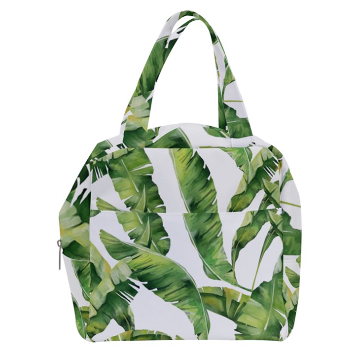 Sheets Tropical Plant Palm Summer Exotic Boxy Hand Bag