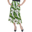 Sheets Tropical Plant Palm Summer Exotic Midi Mermaid Skirt View1