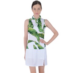 Sheets Tropical Plant Palm Summer Exotic Women s Sleeveless Polo Tee by artworkshop