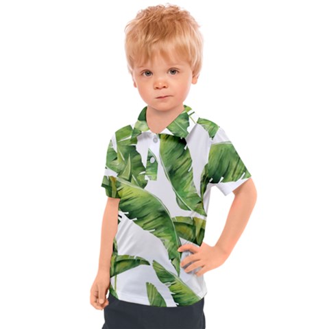 Sheets Tropical Plant Palm Summer Exotic Kids  Polo Tee by artworkshop