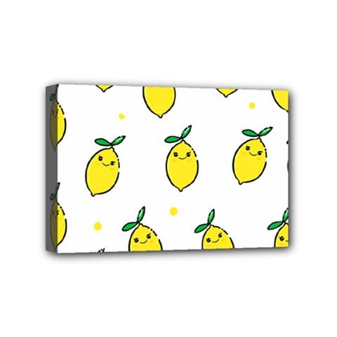 Pattern Lemon Texture Mini Canvas 6  X 4  (stretched) by artworkshop