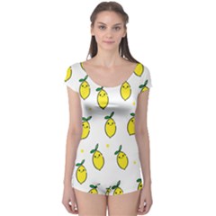 Pattern Lemon Texture Boyleg Leotard  by artworkshop