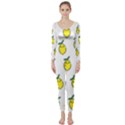 Pattern Lemon Texture Long Sleeve Catsuit View1