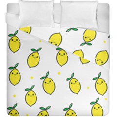 Pattern Lemon Texture Duvet Cover Double Side (king Size) by artworkshop