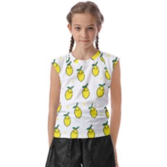 Pattern Lemon Texture Kids  Raglan Cap Sleeve Tee by artworkshop