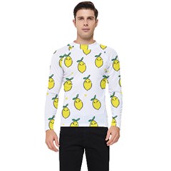 Pattern Lemon Texture Men s Long Sleeve Rash Guard by artworkshop