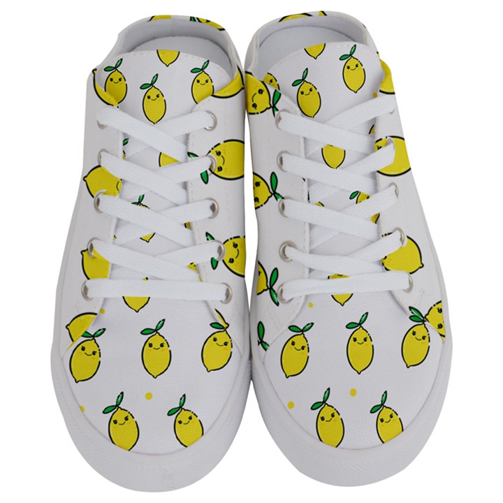 Pattern Lemon Texture Half Slippers