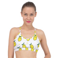 Pattern Lemon Texture Basic Training Sports Bra by artworkshop