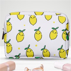 Pattern Lemon Texture Make Up Pouch (medium) by artworkshop