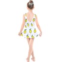 Pattern Lemon Texture Kids  Skater Dress Swimsuit View2