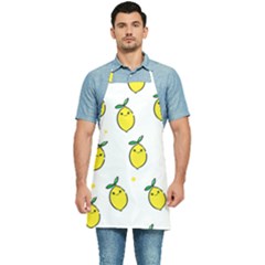 Pattern Lemon Texture Kitchen Apron by artworkshop