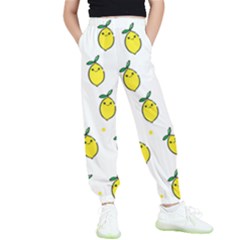 Pattern Lemon Texture Kids  Elastic Waist Pants by artworkshop