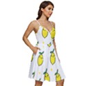 Pattern Lemon Texture V-Neck Pocket Summer Dress  View2