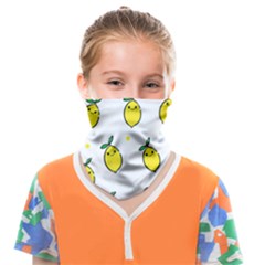 Pattern Lemon Texture Face Covering Bandana (kids) by artworkshop