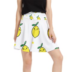 Pattern Lemon Texture Waistband Skirt by artworkshop