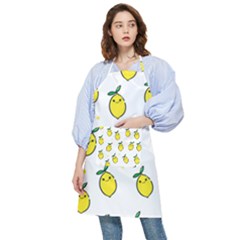 Pattern Lemon Texture Pocket Apron by artworkshop