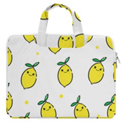 Pattern Lemon Texture Macbook Pro13  Double Pocket Laptop Bag by artworkshop