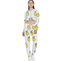 Pattern Lemon Texture Cropped Zip Up Lounge Set View1