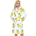 Pattern Lemon Texture Long Sleeve Velour Robe View1