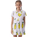 Pattern Lemon Texture Kids  Asymmetric Collar Dress View1