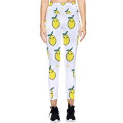 Pattern Lemon Texture Pocket Leggings 