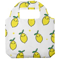 Pattern Lemon Texture Foldable Grocery Recycle Bag