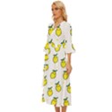 Pattern Lemon Texture Midsummer Wrap Dress View2