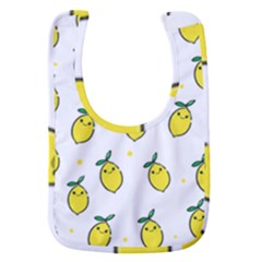 Pattern Lemon Texture Baby Bib by artworkshop