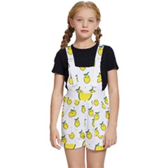 Pattern Lemon Texture Kids  Short Overalls