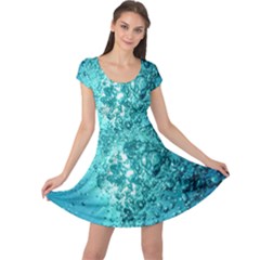 Bubbles Water Bub Cap Sleeve Dress by artworkshop