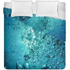 Bubbles Water Bub Duvet Cover Double Side (king Size) by artworkshop