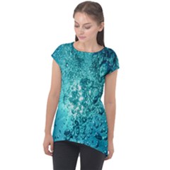 Bubbles Water Bub Cap Sleeve High Low Top by artworkshop