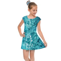 Bubbles Water Bub Kids  Cap Sleeve Dress