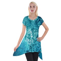 Bubbles Water Bub Short Sleeve Side Drop Tunic by artworkshop