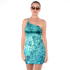 Bubbles Water Bub One Soulder Bodycon Dress by artworkshop