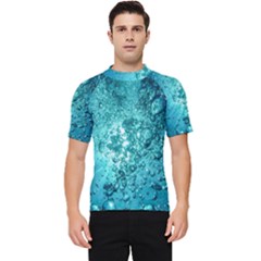 Bubbles Water Bub Men s Short Sleeve Rash Guard by artworkshop