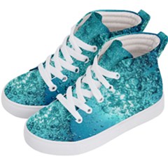 Bubbles Water Bub Kids  Hi-top Skate Sneakers by artworkshop